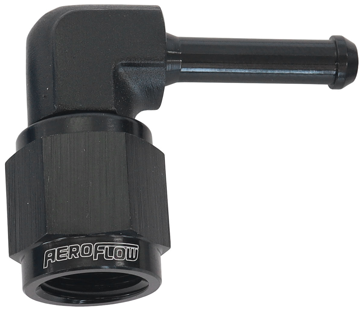 90° Hose Barb 3/16" to -4AN Blue Finish