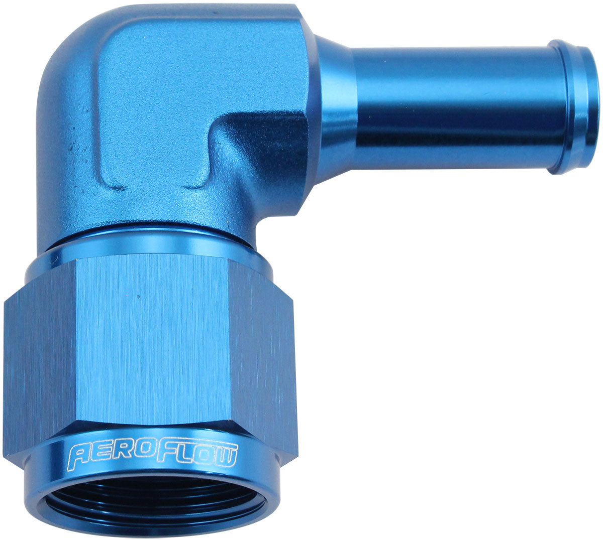 90° Hose Barb 1/2" to -10AN Blue Finish