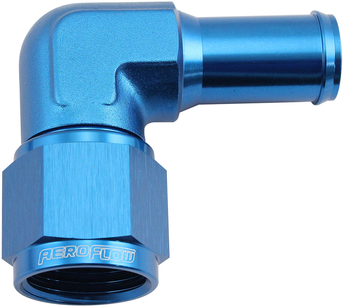 90° Hose Barb 5/8" to -10AN Blue Finish