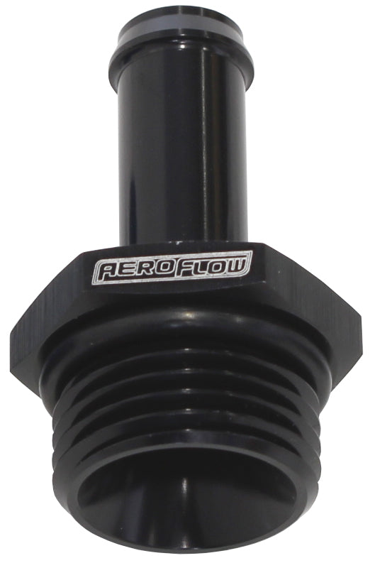 Straight Hose Barb 3/8" to -6 ORB Black Finish