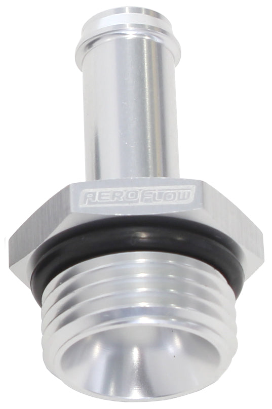 ORB to Barb Fitting - Silver -12 ORB to 1/2" (12.7mm) Barb