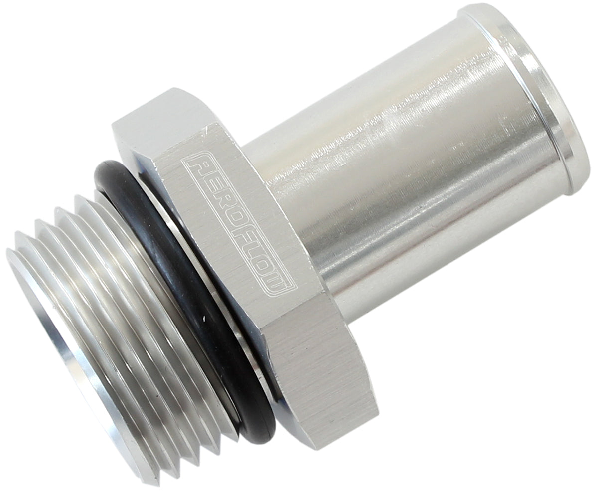 -12 ORB to 3/4" Barb Fitting Silver Finish