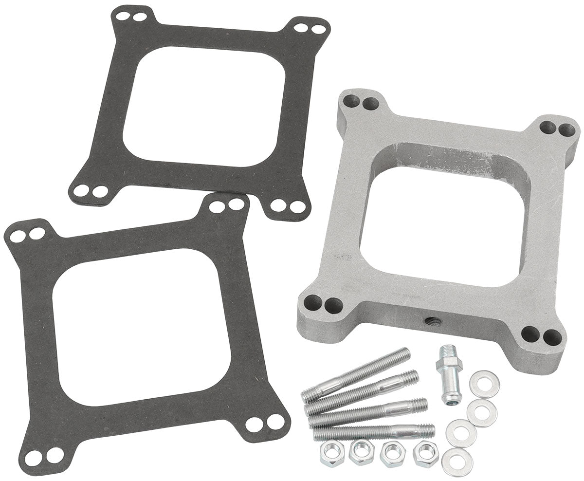 Aeroflow Carburettor Alloy 1" Spacer with Vacuum Port Gaskets and Mounting Hardware Included