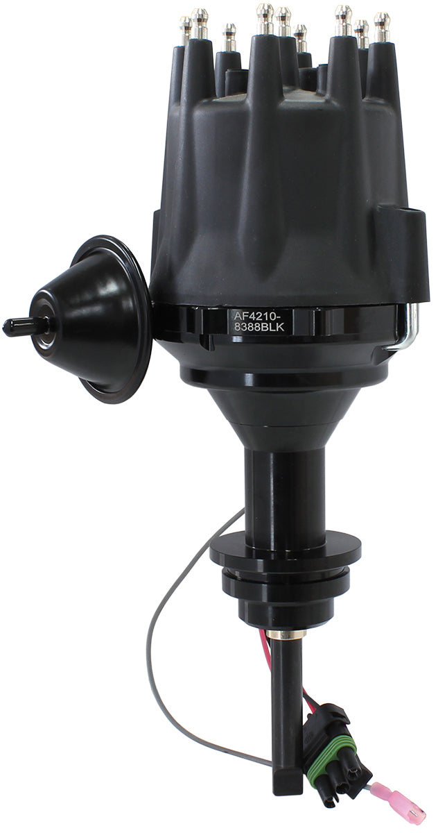 XPRO Chrysler Ready toRun Distributor, Black Anodised Body with Black Cap Suit Chrysler Small Block 318 and 360 V8