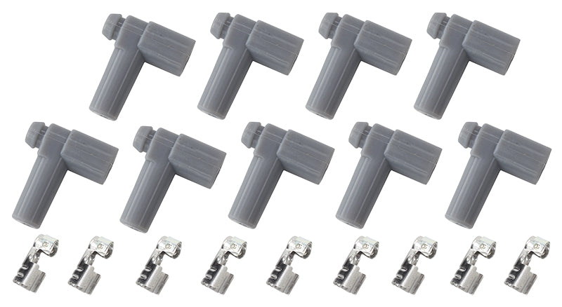 Xpro Silicone 90° HEI Boots & 90° Terminals Grey, set of 9