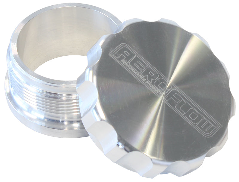 3" Billet Aluminium Weld-On Filler with Raw Cap