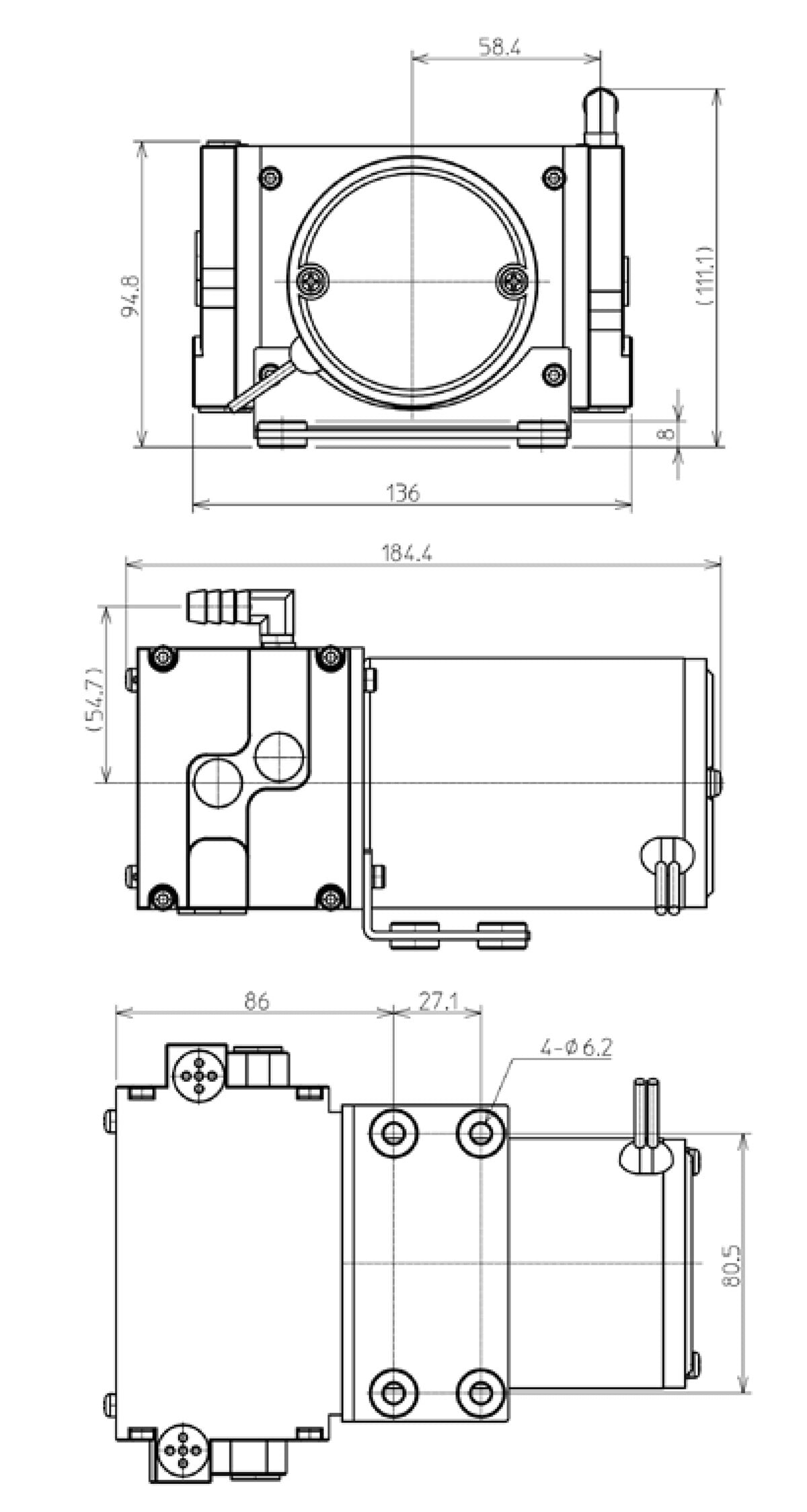 Aeroflow Twin Piston Electric Vacuum Pump Kit 12-Volt, IP-X6 Rated