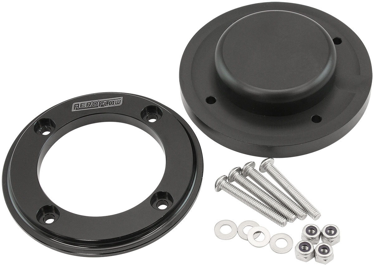 Aeroflow Ignition Wire Firewall Grommet Blank Kit - Black Face No Holes Drilled Out