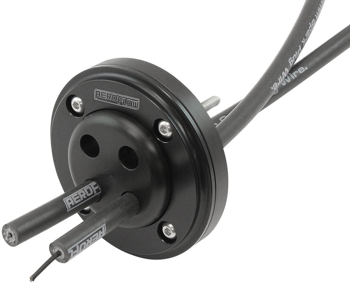 Aeroflow Ignition Wire Firewall Grommet 4 Cylinder Kit - Black Face Suit 4 x 8.5mm Spark Plug Wires