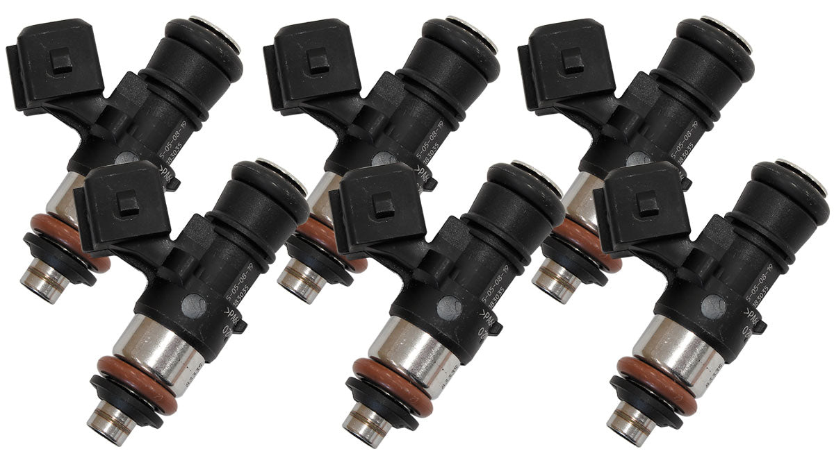 Bosch Motorsport 1462cc EV14 Short JETRONIC Flow Matched Set of 6 Fuel Injectors 1462 cc/min (132 lb/hr) @ 3 bar (43.5 psi)