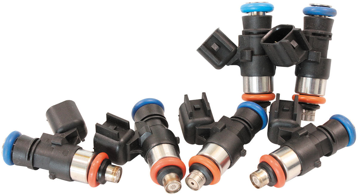 Aeroflow 850cc EV14 Short USCAR Fuel Injector, Setof 6 850 cc/min (81 lb/hr) @ 3 bar (43.5 psi)