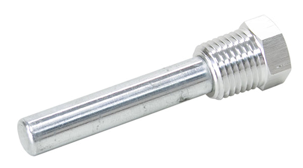 Sacrificial Zinc Anode 1/4" NPT Plug insert to control electrolysis in cooling systems.