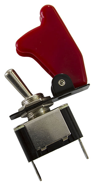 Red Covered Rocket / Missile Switch 12v 20A