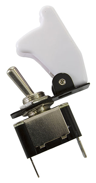 White Covered Rocket / Missile Switch 12v 20A
