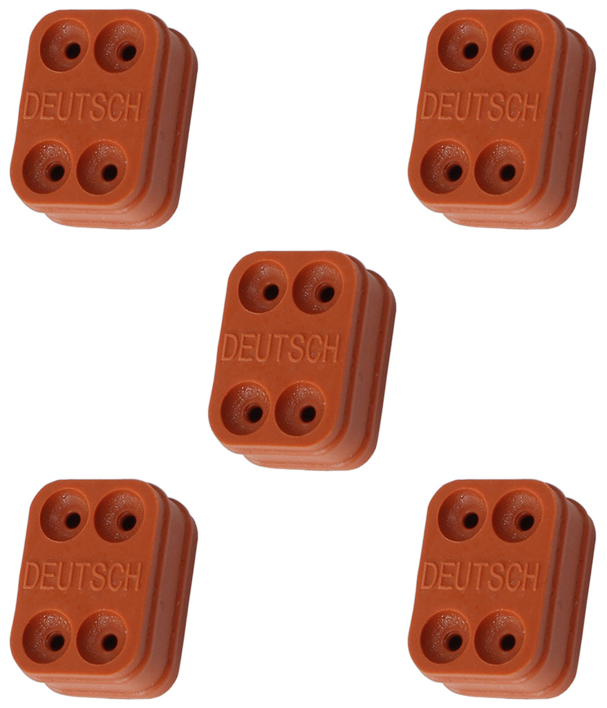 Replacement WeatherTight Wire Seal Suit 4 Pin Connector With 14 AWG Wire, 5-Pack