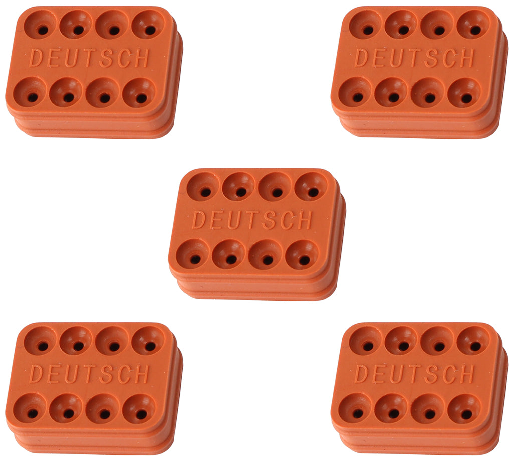 Replacement WeatherTight Wire Seal Suit 8 Pin Connector With 14 AWG Wire, 5-Pack