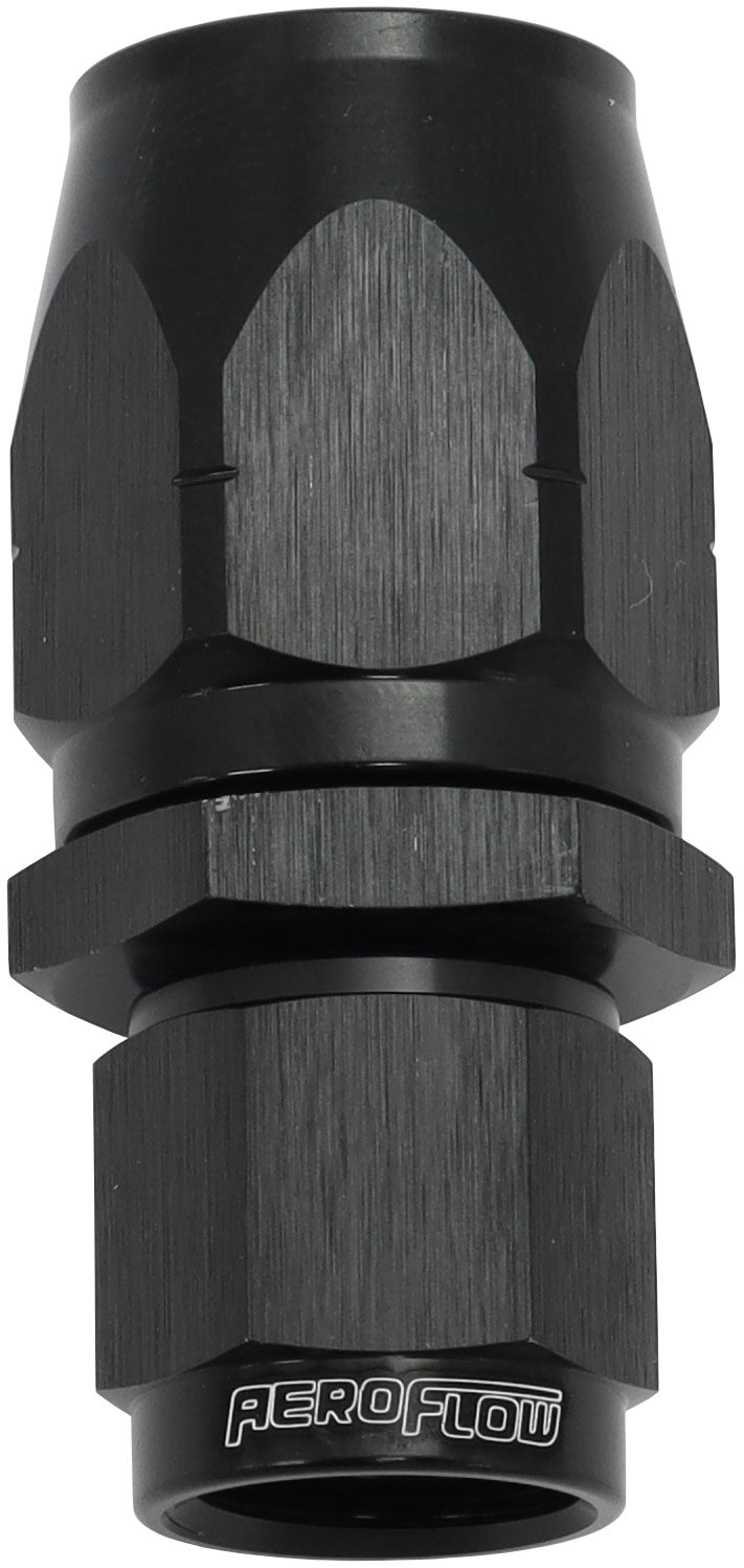 550 Series Cutter Style One Piece Straight Stepped Hose End -6AN to -8 Hose Black Finish. Suits 100 & 450 Series Hose