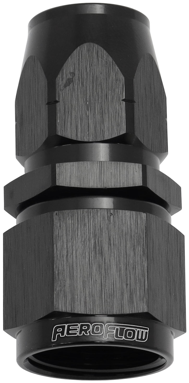 550 Series Cutter Style One Piece Straight Stepped Hose End -10AN to -8 Hose Black Finish. Suits 100 & 450 Series Hose