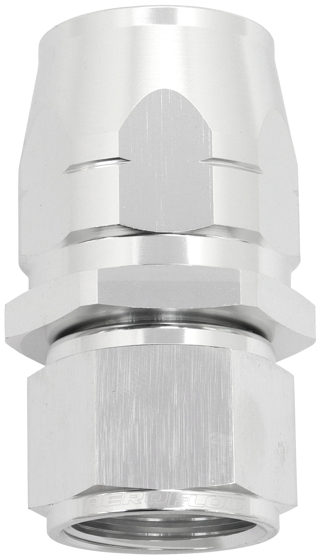 550 Series Cutter Style One Piece Straight Stepped Hose End -12AN to -16 Hose Silver Finish. Suits 100 & 450 Series Hose