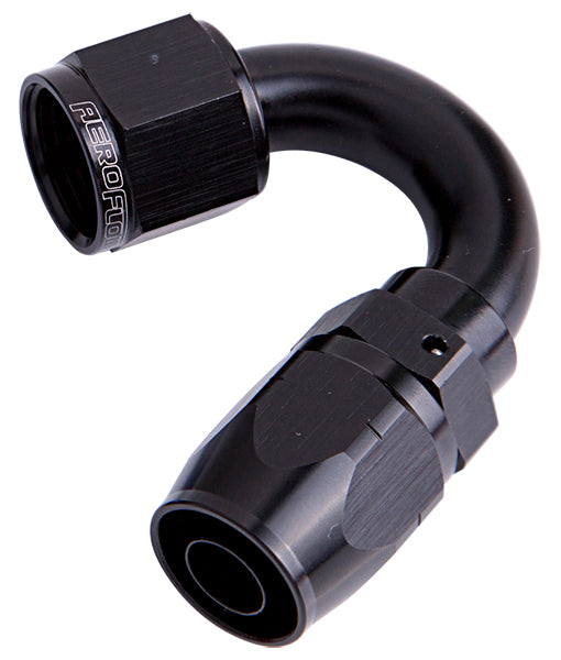 500 Series Cutter Swivel 150° Hose End -6AN Black Finish. Suits 100 & 450 Series Hose