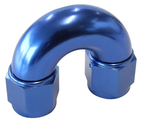 180° Full Flow Female Coupler -12AN Blue Finish