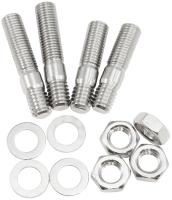 Aeroflow Carburettor Stud Kit 1/4" Thread, Chrome Finish