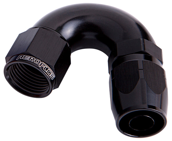 550 Series Cutter One-Piece Full Flow Swivel 150° Hose End -16AN Black Finish. Suits 100 & 450 Series Hose