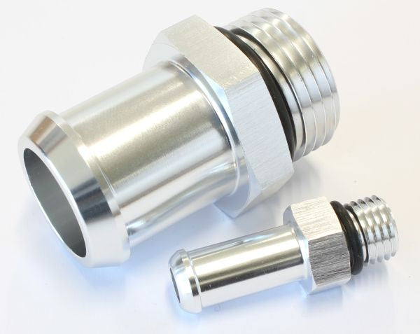 Replacement Fittings for VX/VY Commodore Radiator Overflow Tanks Suit AF77-1024, Silver Finish