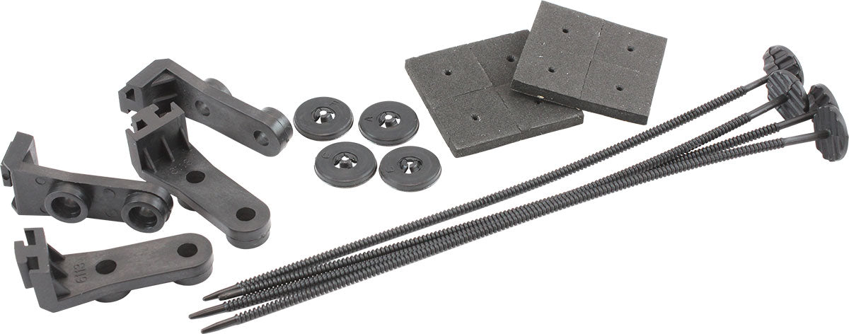 Aeroflow Replacement 12" Brushless Electric Fan Mounting Kit Snap Lock Ties and Mounting Feet