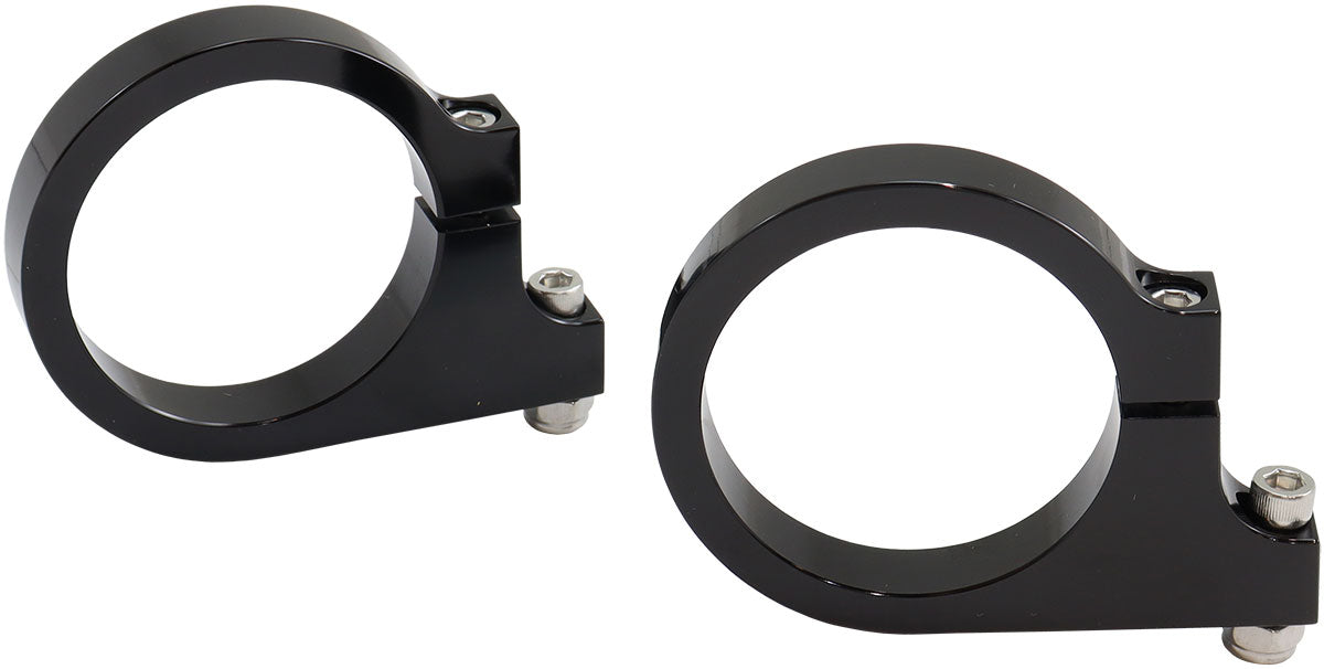 Aeroflow Replacement 2" Billet Mounting Brackets Suit AF77-1021 Billet Radiator Overflow Tank, Black Finish