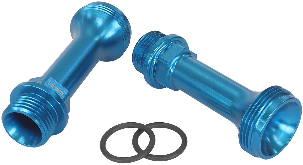 Aeroflow Replacement Billet Adjustable Fuel Log Legs Suit Adjustable Fuel Log (AF64-2037), -8ORB Thread, Blue Finish
