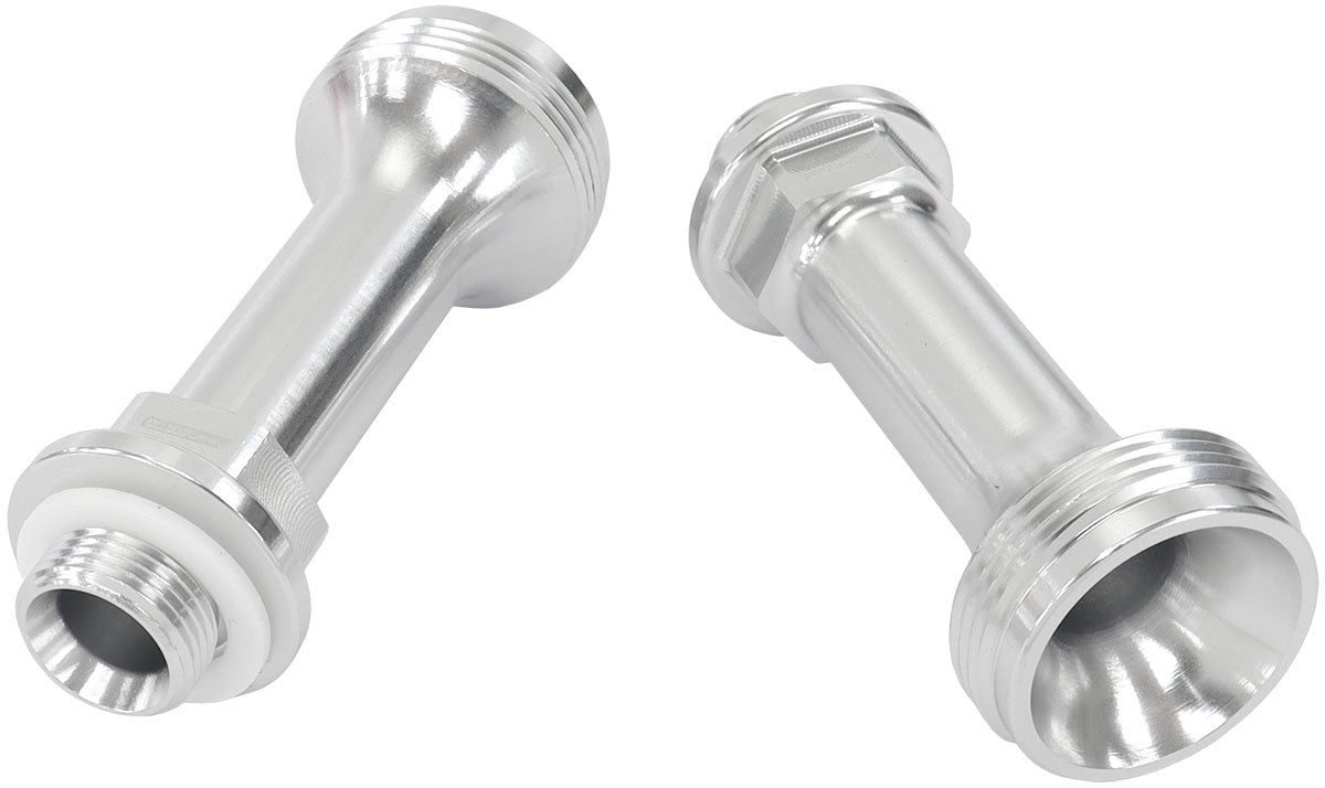 Aeroflow Replacement Billet Adjustable Fuel Log Legs Suit Adjustable Fuel Log (AF64-2037), 9/16-24" Thread, Silver Finish