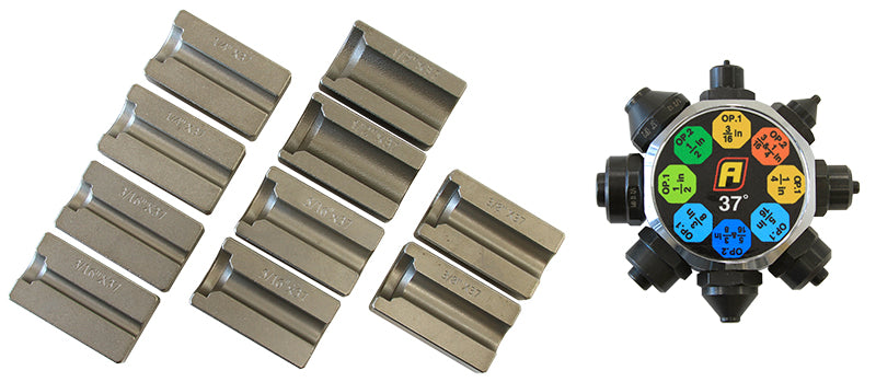 Aeroflow Replacement Single & Double Flare Tool Dies 3/16",1/4", 5/16", 3/8" & 1/2" Dies
