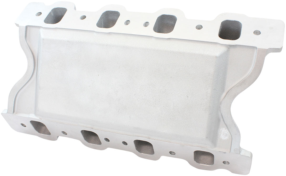 Ford 351 Cleveland Air Gap Dual Plane Intake Manifold, Natural Cast Finish 1500 - 6500 RPM, Square Bore Carburettor Pad, Non-EGR, Suits 2V, 3V and 4V