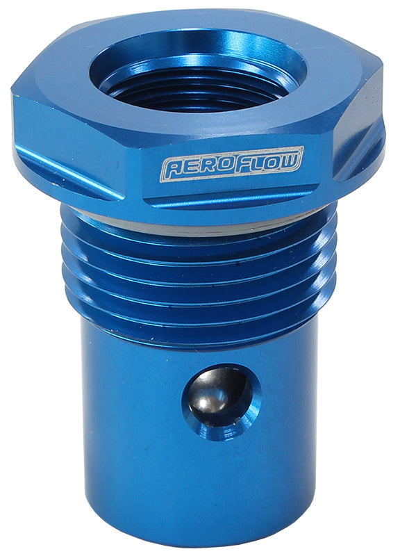 Roll Over Valve -12AN Blue Finish, Suit Aeroflow Fuel Cells, -12 Male ORB to -8 Female ORB