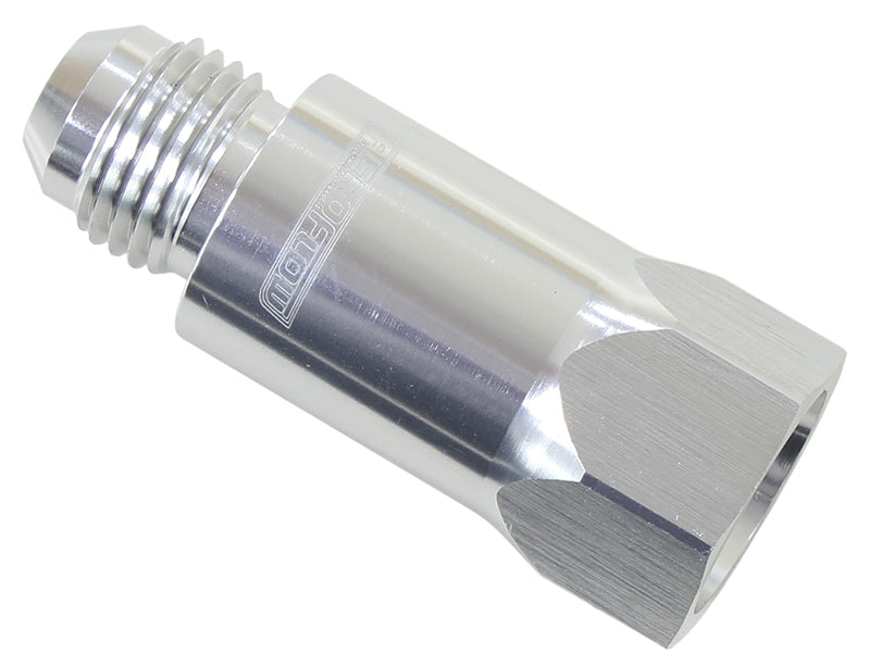 Roll Over Valve -8AN Silver Finish. -8 Female ORB to -8 Male AN