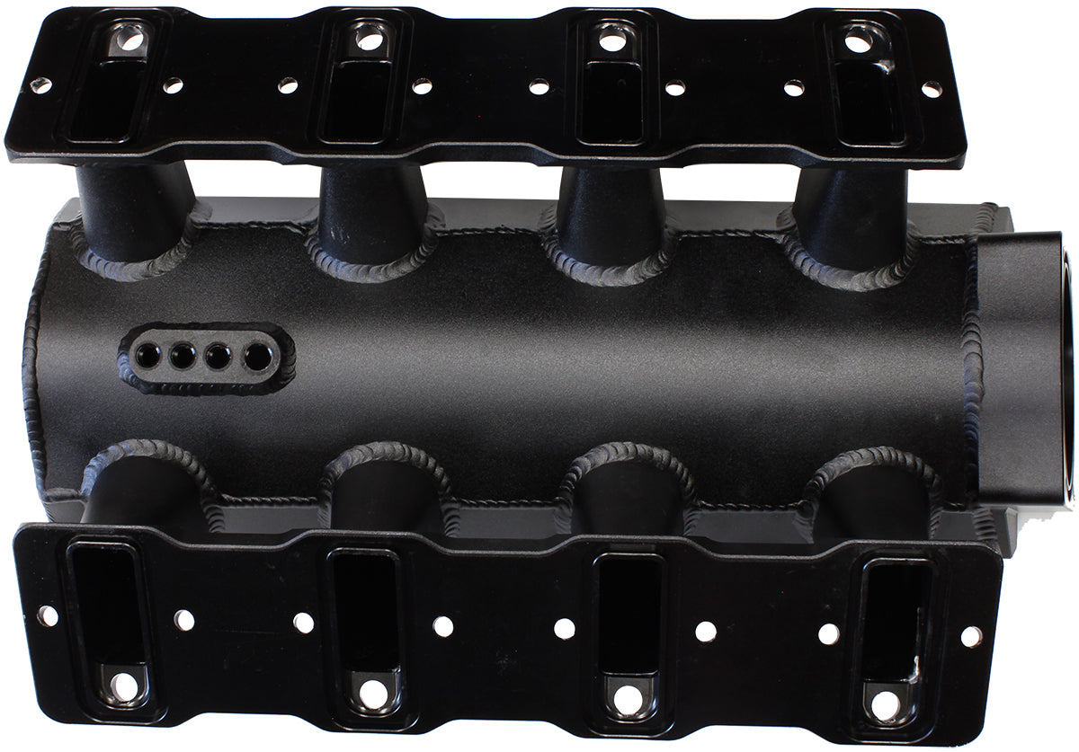 Aeroflow GM LS1/LS2 Sheet Metal Intake Manifold with Fuel Rail and Mounting Kit Suit 102mm Throttle Bodies and Cathedral Port Cylinder Heads