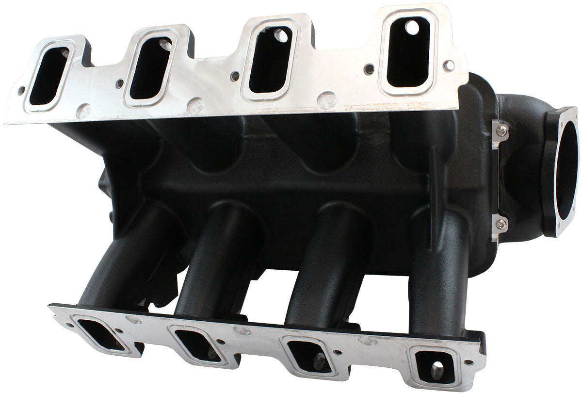 GM LS Rectangle Port Hi Rise EFI Modular Intake Manifold, Black Finish Suit 102mm/105mm Throttle Body & 14mm Short Injectors