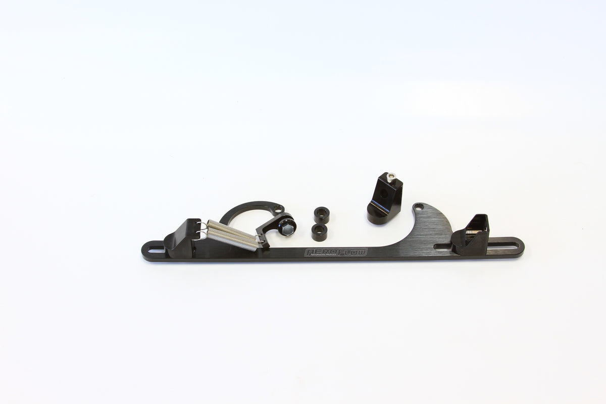 Billet Throttle Cable Bracket 4150 Style Black Finish