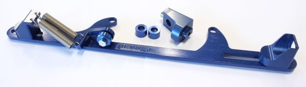 Billet Throttle Cable Bracket 4500 Dominator Style Blue Finish