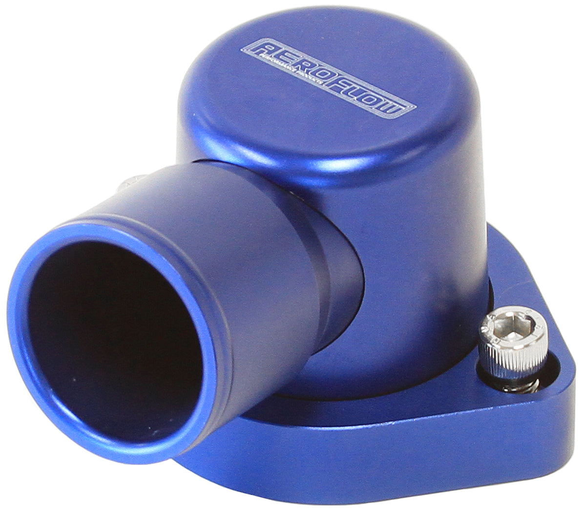 Billet 90° Thermostat Housing - Blue Suit Ford 302-351C