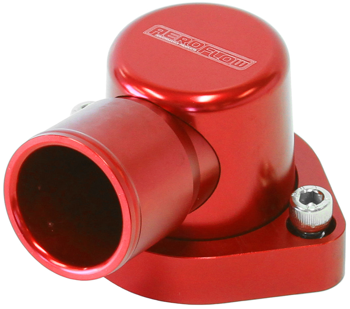 Billet 90° Thermostat Housing - Red Suit Ford 302-351C