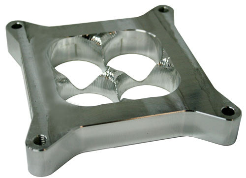 1" Tapered High Velocity Carburettor Spacer Raw Finish. Suit 4150 Style Flange