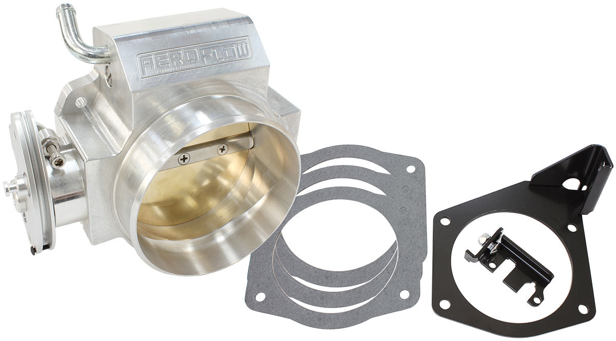 Billet 95mm Throttle Body - Polished Finish Suit GM LS Series. Uses Standard Idle & TPS