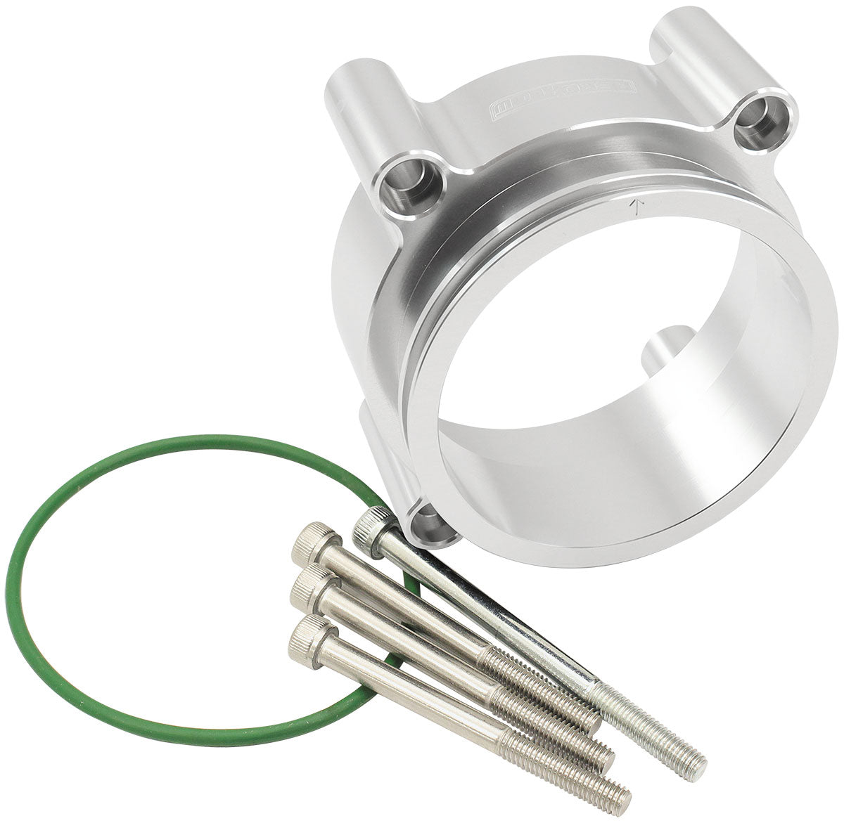 Ford Falcon DBW Adapter, Silver Finish suits Barra FG, FG-X Throttle Body and 3" Intercooler Clamp