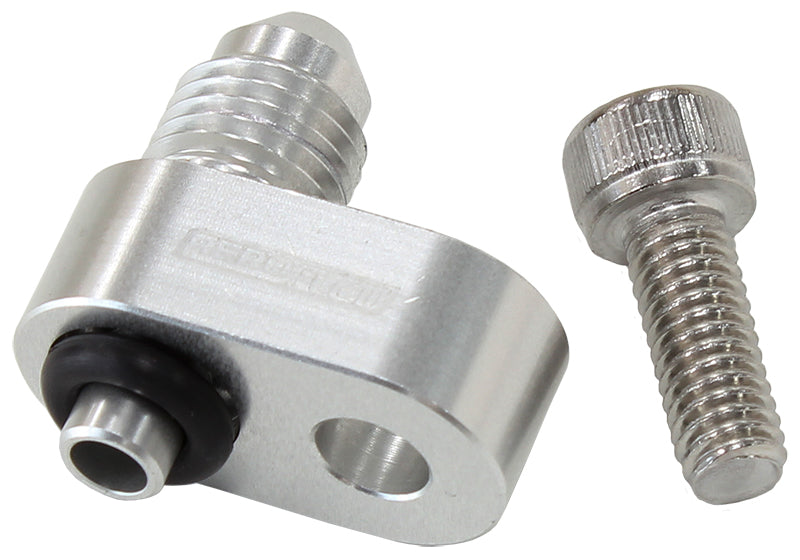 -4AN Water Cross-Over Adapter - Silver Suit GM LS Series Engines, Each