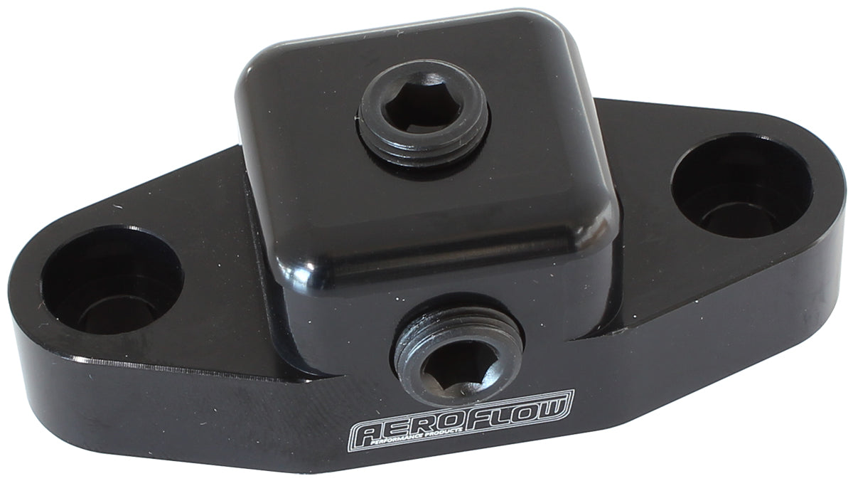 Billet Oil Bypass Plate Suit GM LS Series Engines With x2 1/8" NPT Ports