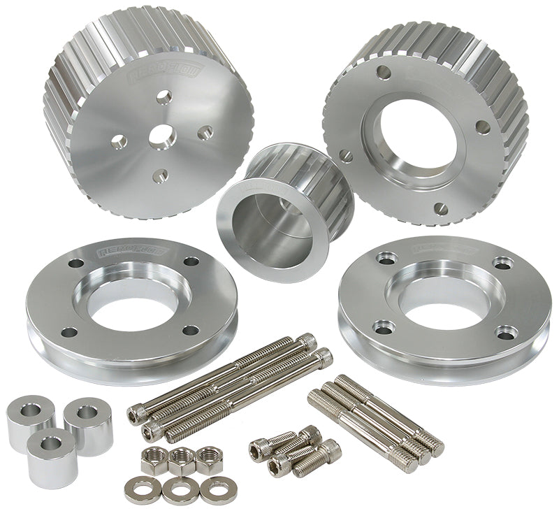 Holden EFI Gilmer Drive Kit (Belt not included) - Silver Finish Suit 304 EFI Holden VN to VS V8