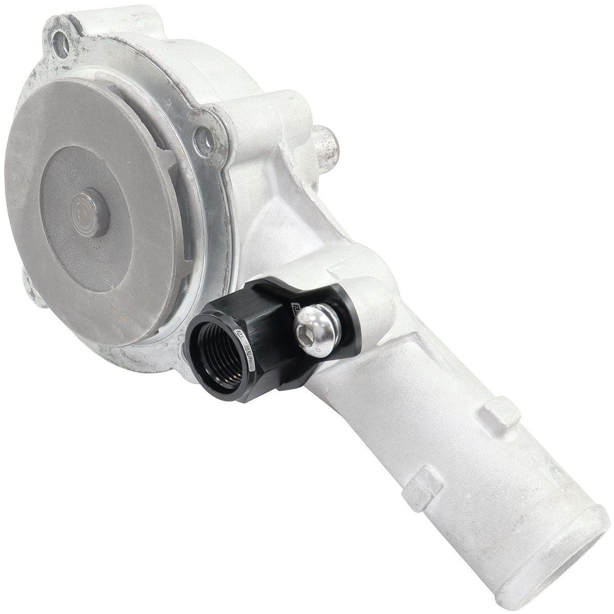 Aeroflow Ford Falcon BA - BF - FG Billet -8ORB Thermostat Housing Press in Adapter Black Finish