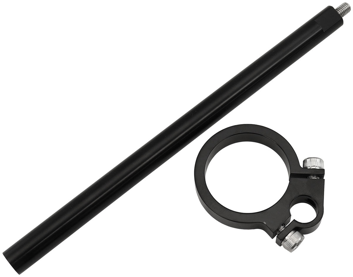 Aeroflow Universal 40mm Fuel Pump Bracket & Stalk Black Finish